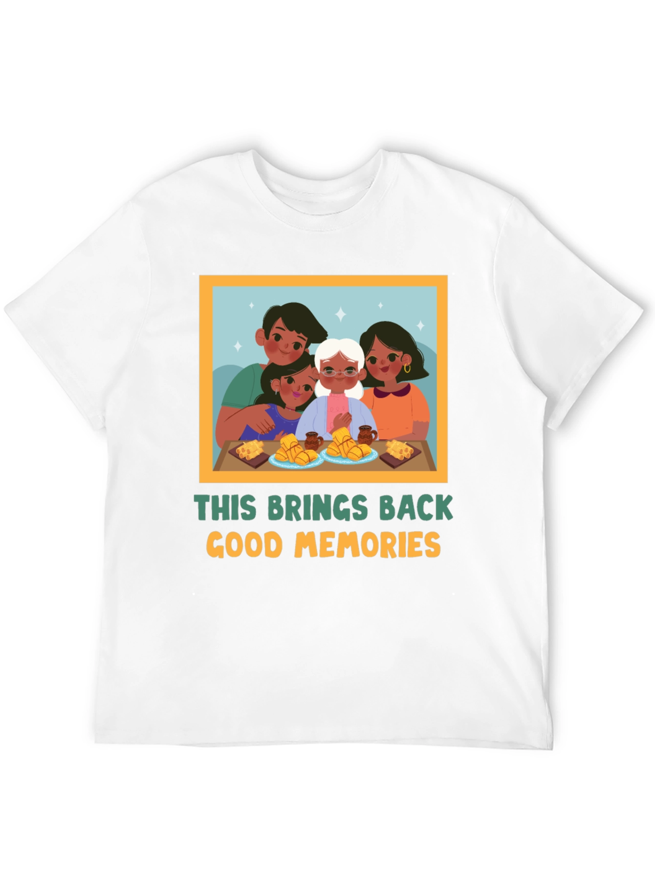 Black Nostalgic Family Memory T-Shirt view 12