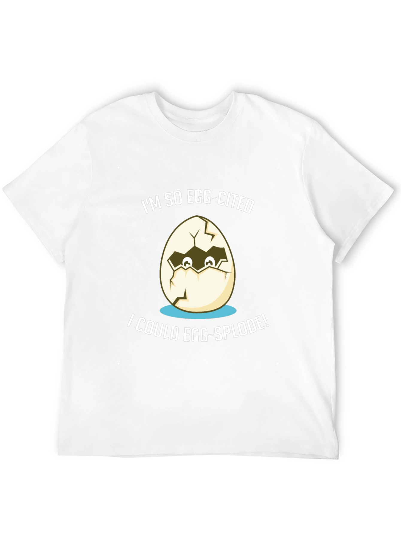 Black Egg-cited T-Shirt: Funny Graphic Tee view 12