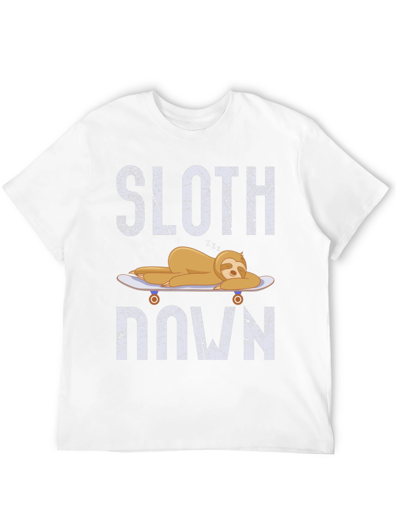 Black Sloth Down T-Shirt - Relaxed Lazy Graphic Tee view 12