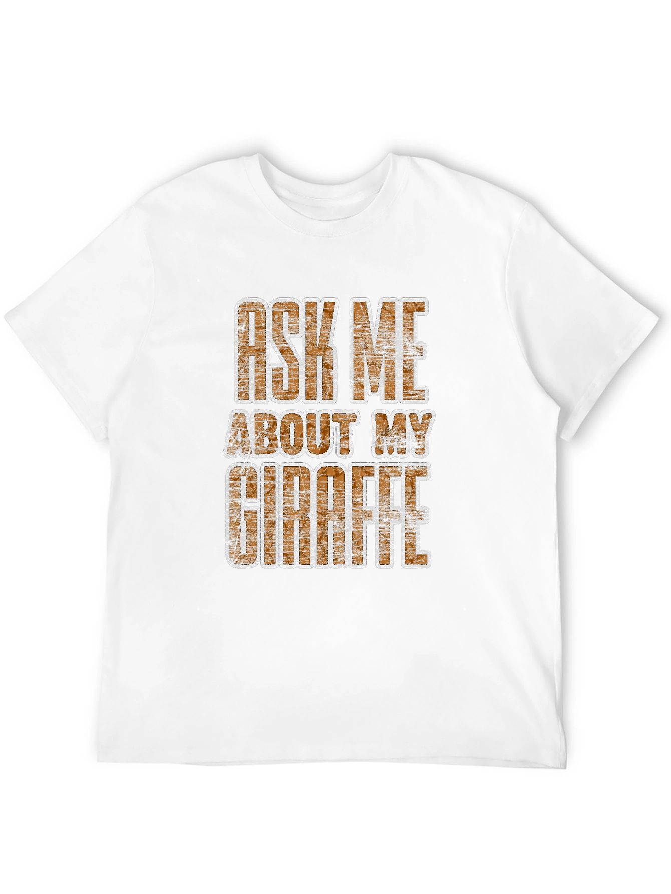 Black Ask Me About My Giraffe T-Shirt - Novelty Graphic Tee view 12