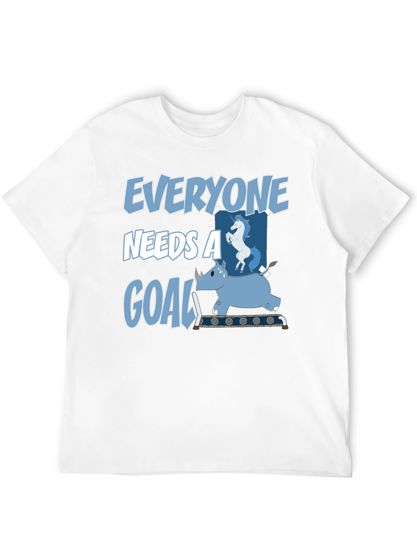 Black Everyone Needs a Goal T-Shirt Funny Graphic Tee view 12