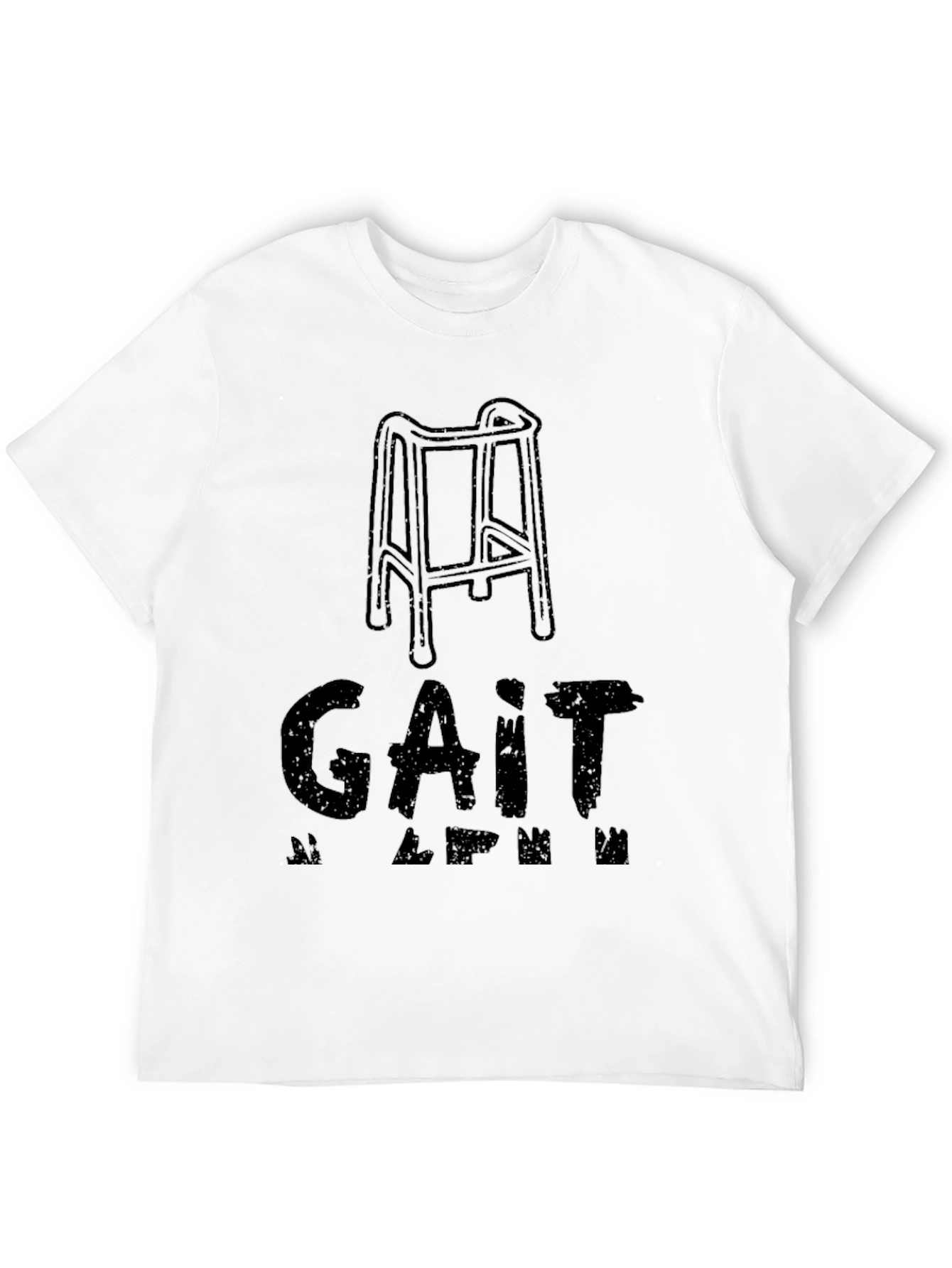 Black Gait Apparel - Walker Humor T-Shirt view 12