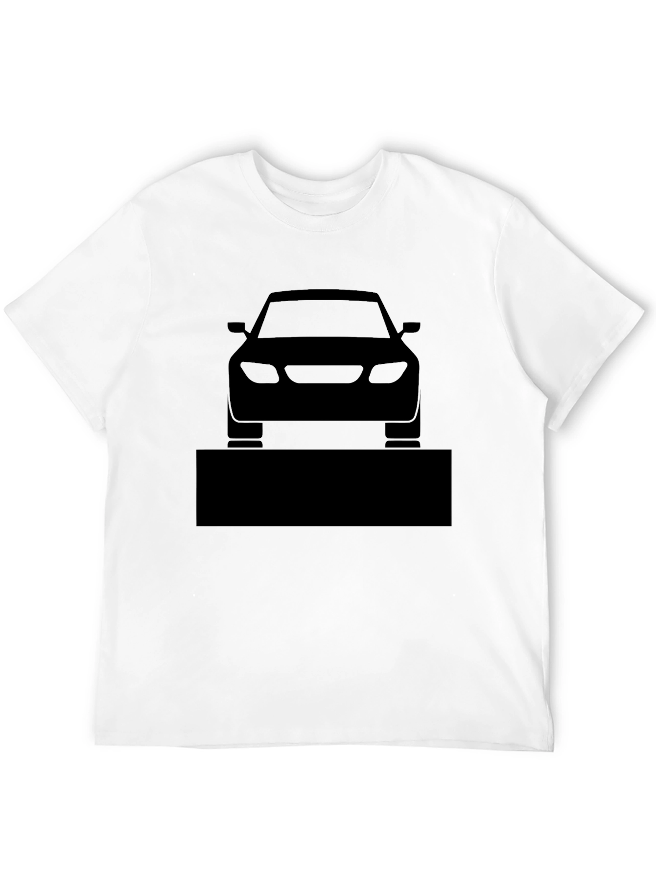 Black Men's Black Car Graphic T-Shirt view 12