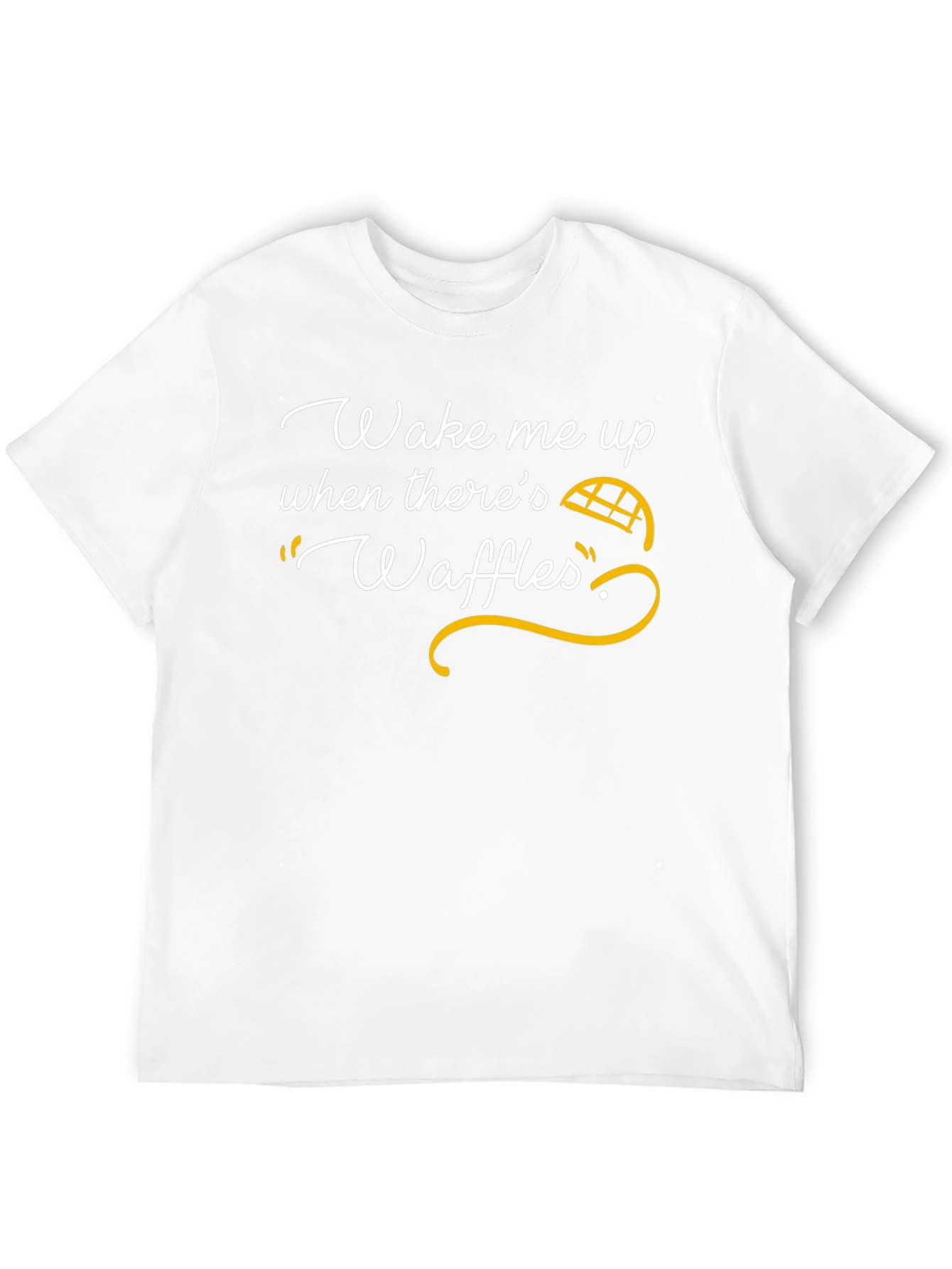 Black Wake Me Up Waffles T-Shirt view 12