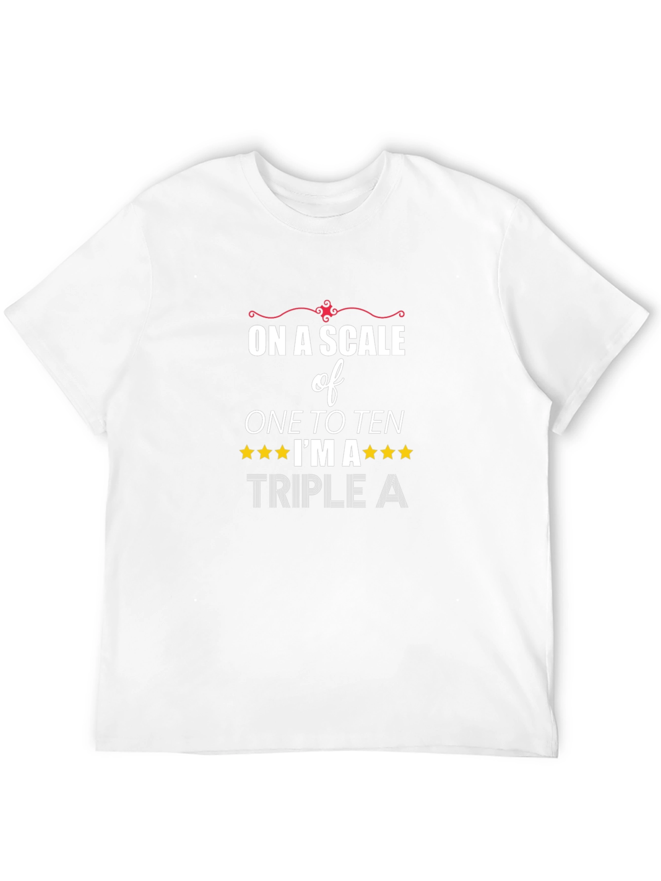 Black Triple A T-Shirt - "On a Scale of One to Ten" view 12