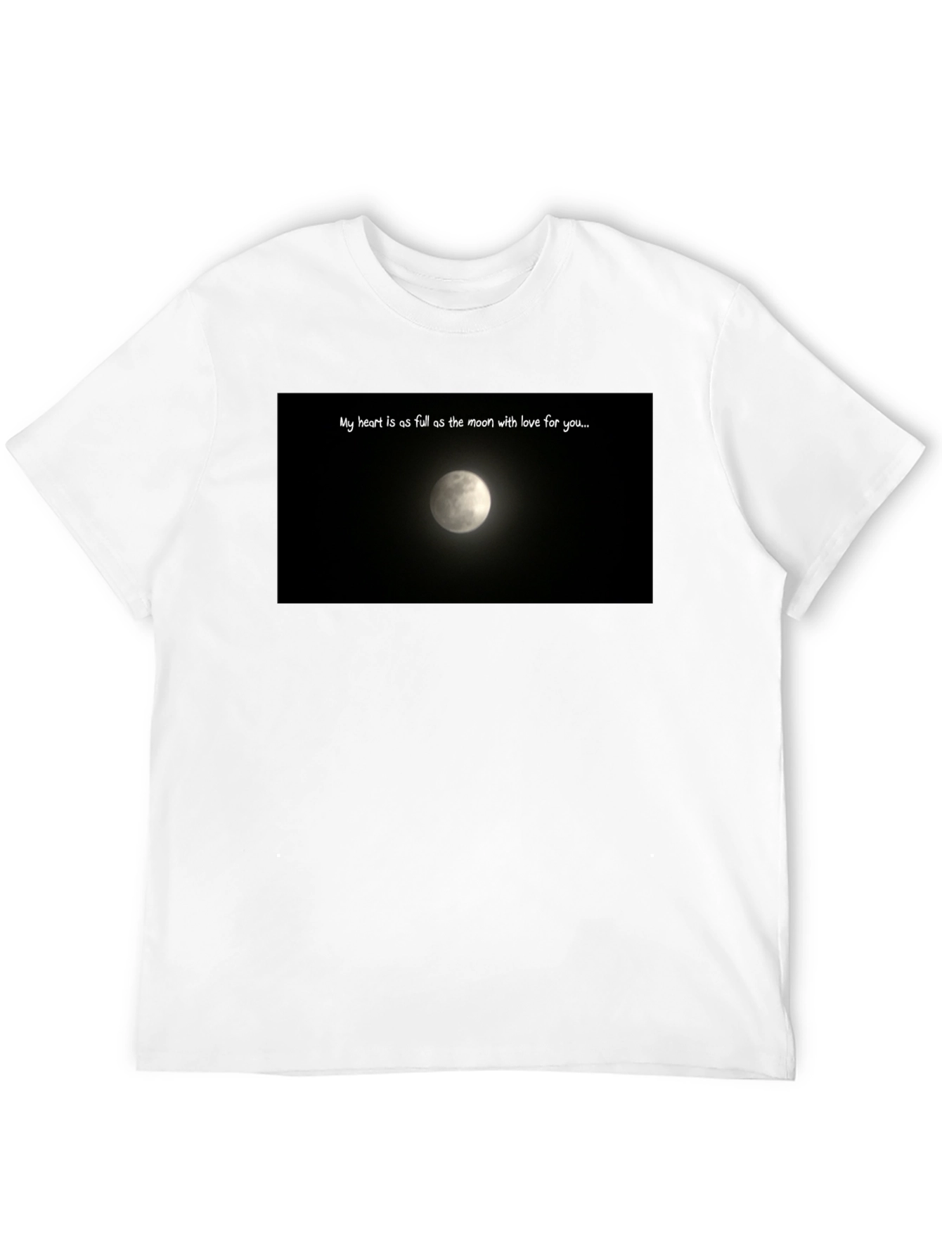 Black Moonlight Love Tee - Heart Full of Moon view 12