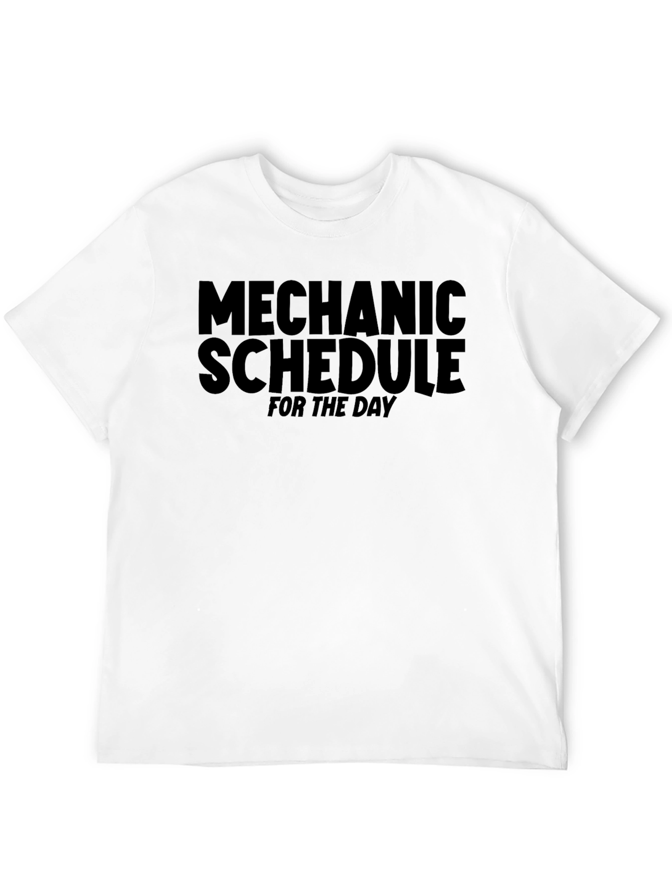 Black Mechanic Schedule Black T-Shirt view 12