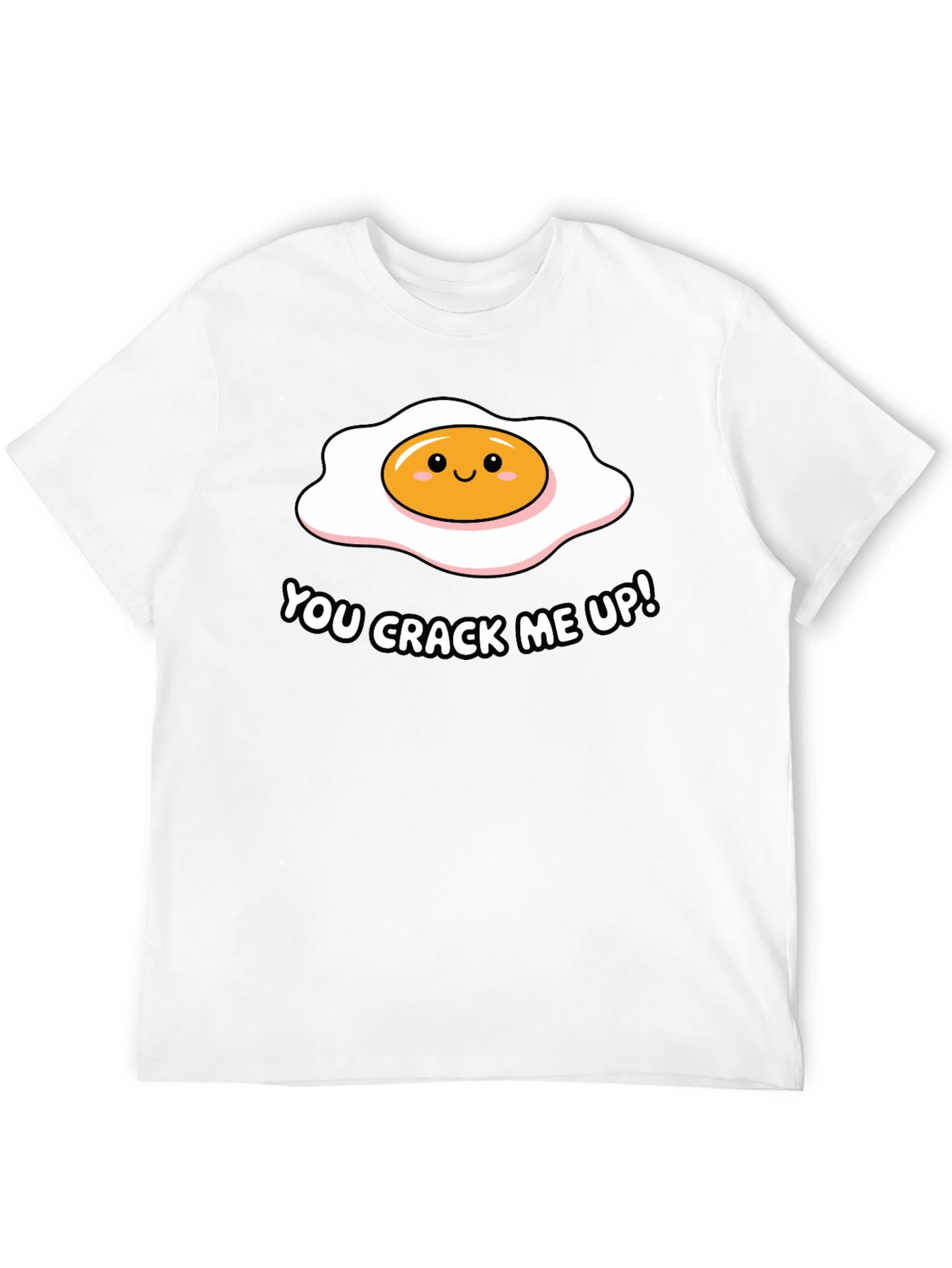Black Funny You Crack Me Up Egg Pun T-Shirt view 12