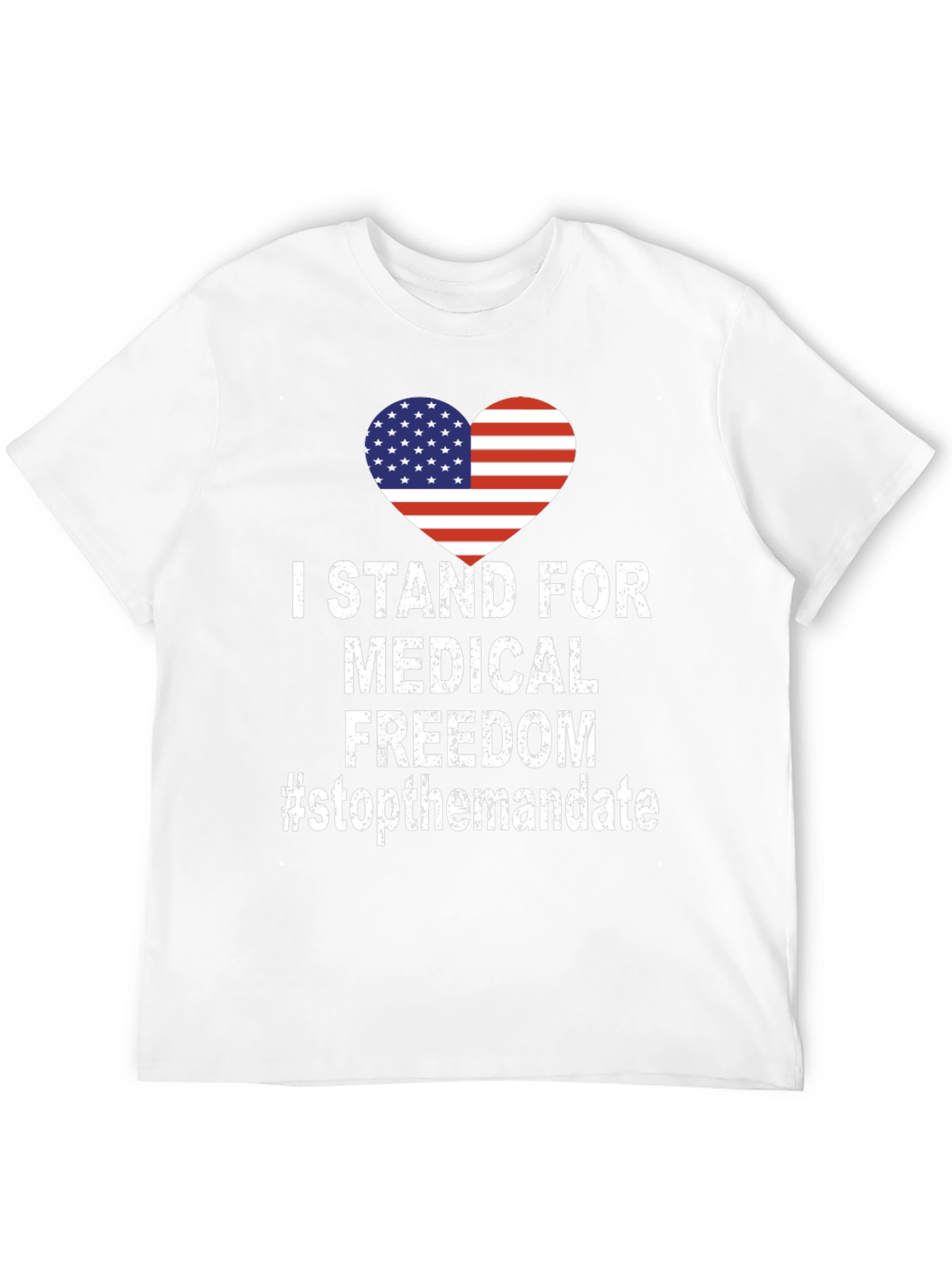 Black Medical Freedom T-Shirt - Stop The Mandate view 12