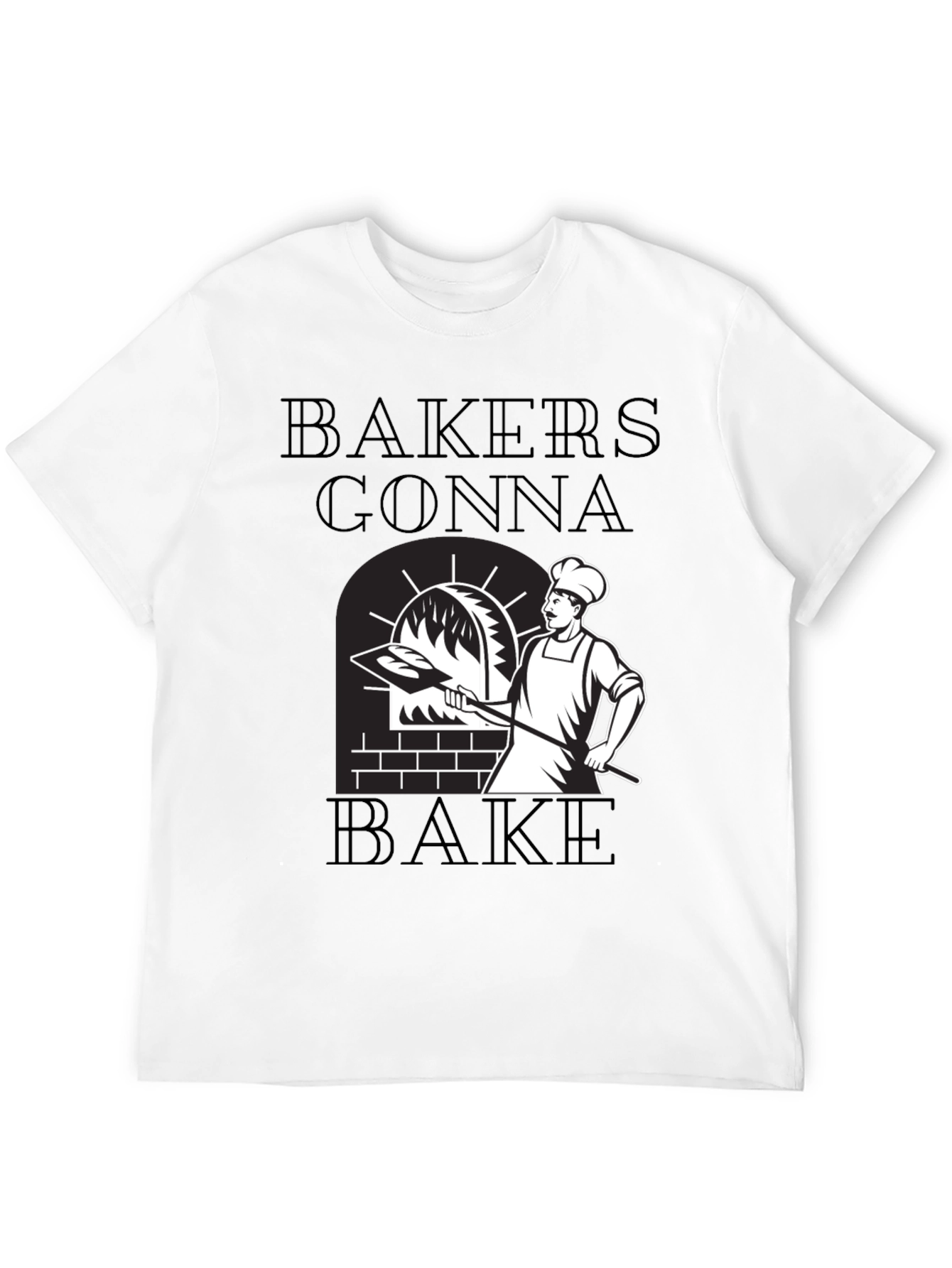 Black Bakers Gonna Bake Graphic Tee - Funny Baking Shirt view 12