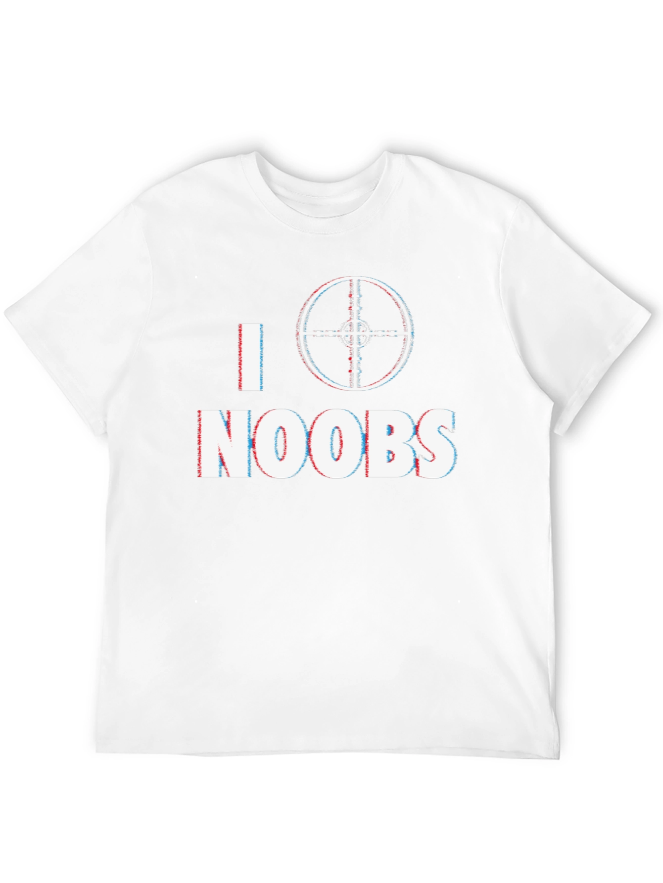 Black I Target Noobs Black T-Shirt - Gaming Humor Tee view 12