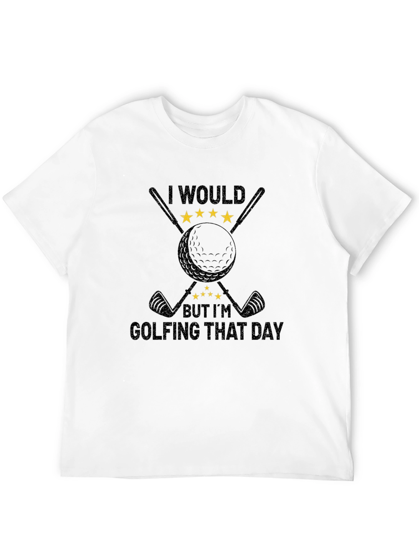 Black Golfing Day Tee: I Would But I'm Golfing T-Shirt view 12