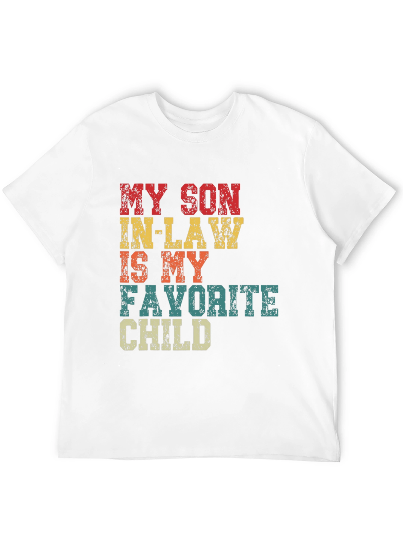Black Funny Son-in-Law Favorite Child T-Shirt view 12