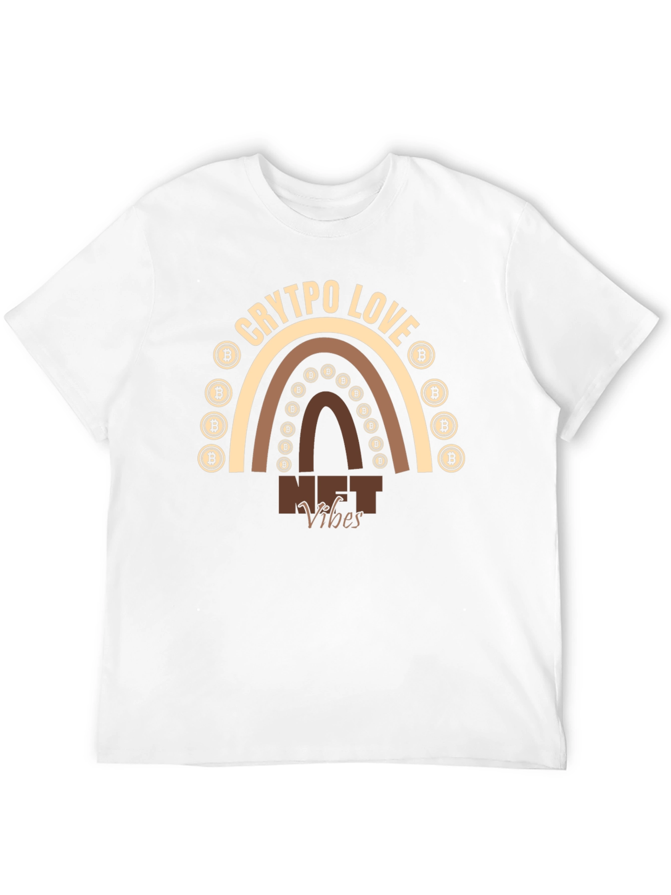 Black Crypto Love NFT Vibes T-Shirt view 12