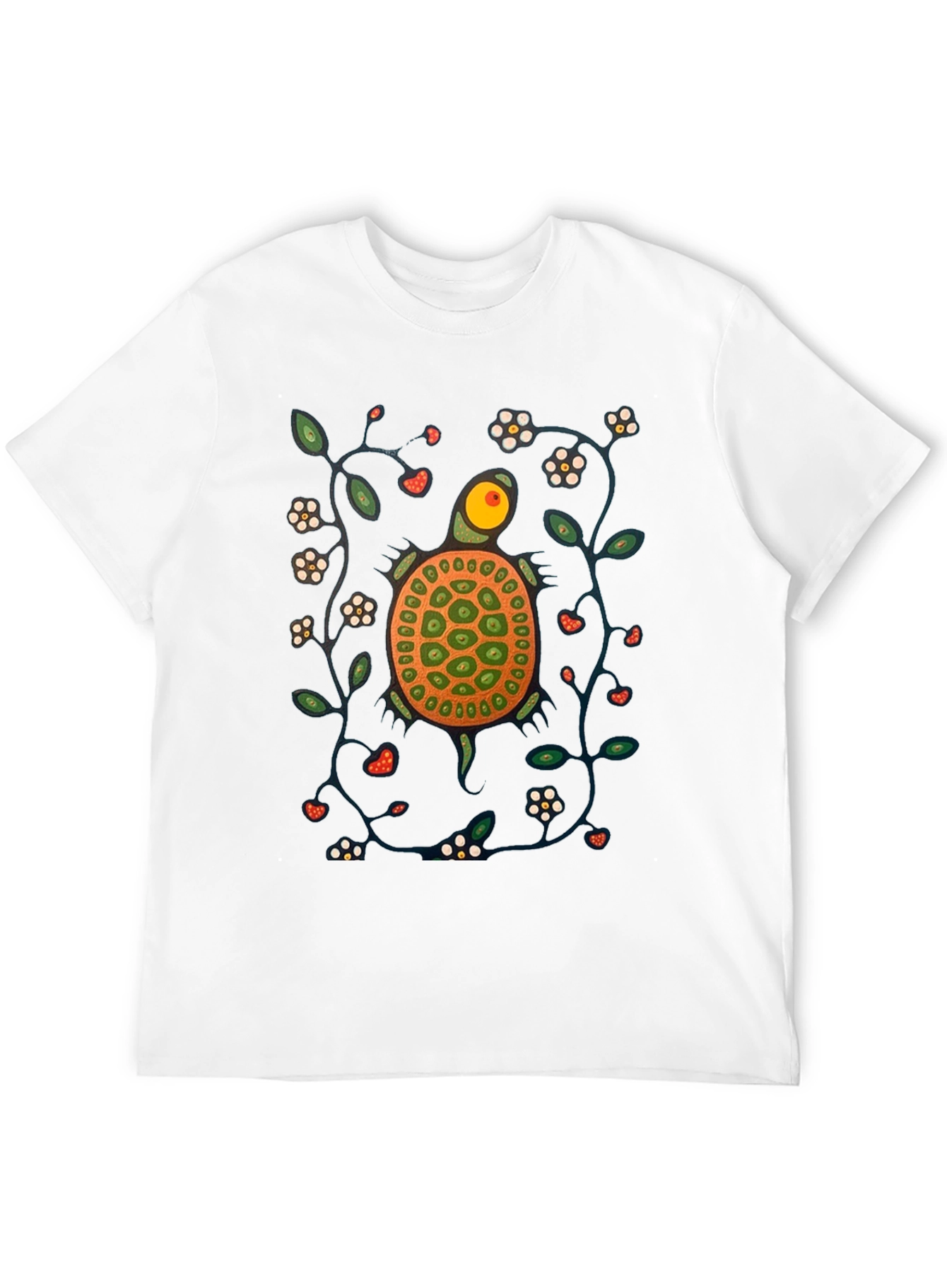 Black Turtle Graphic Print Crew Neck T-Shirt view 12