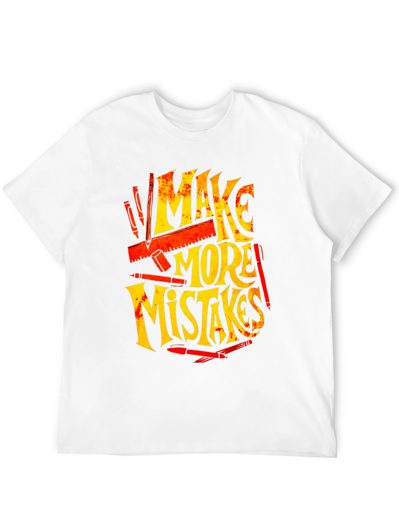 Black Make More Mistakes Graphic Tee - Black view 12