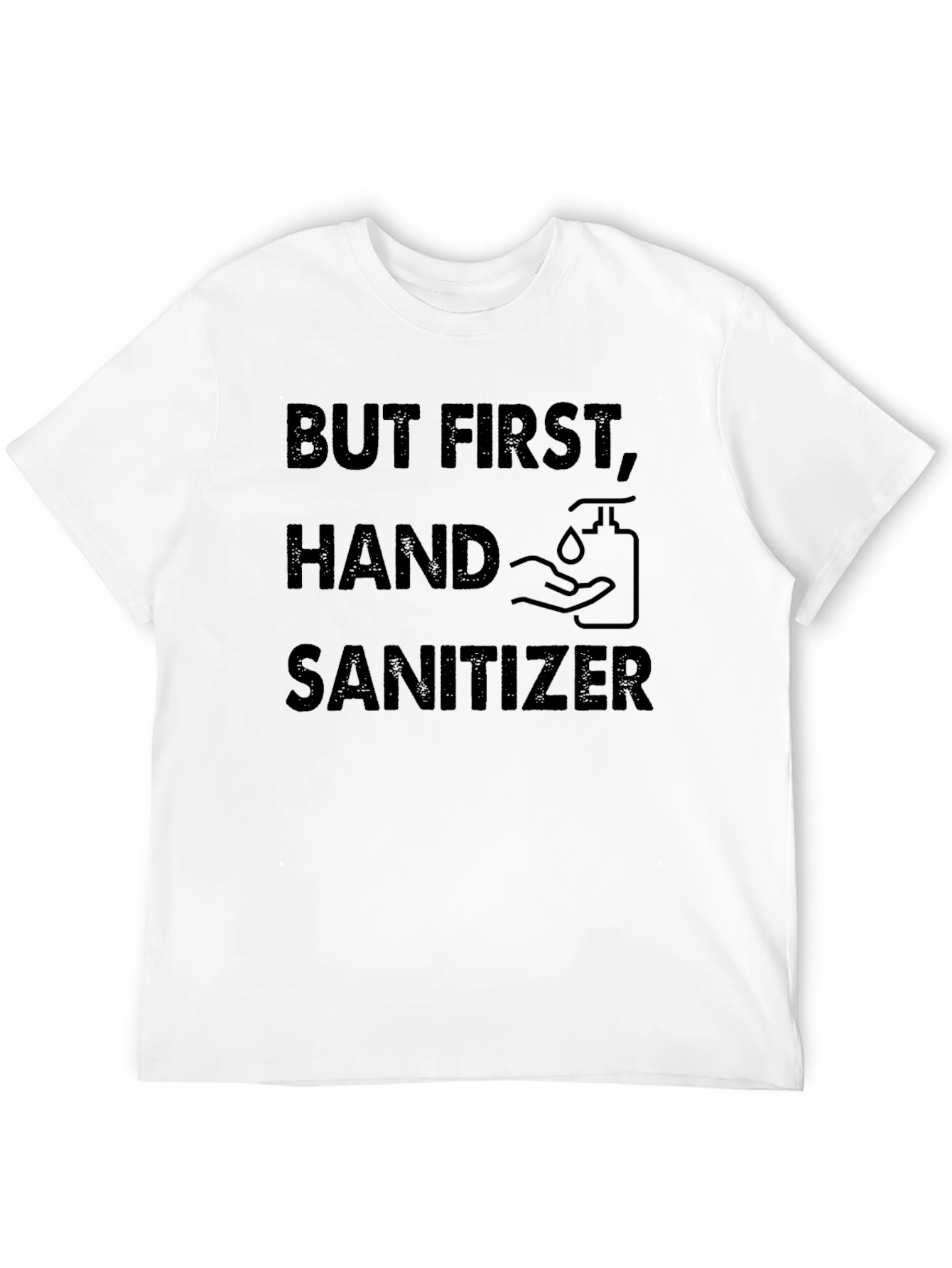 Black But First, Hand Sanitizer Graphic Tee - Black view 12
