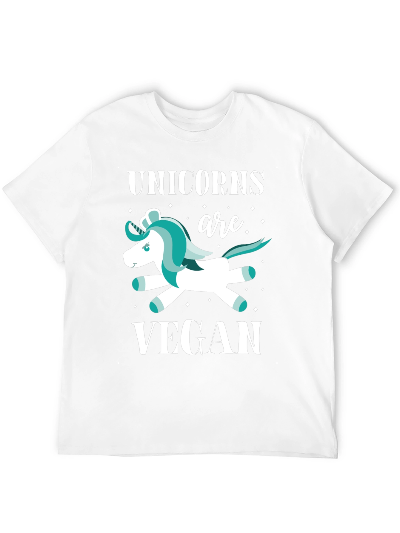 Black Unicorns are Vegan Graphic T-Shirt view 12