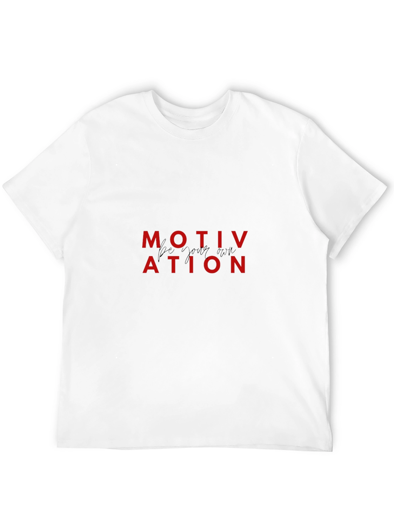 Black Motivation T-Shirt - Be Your Own Motivation view 12