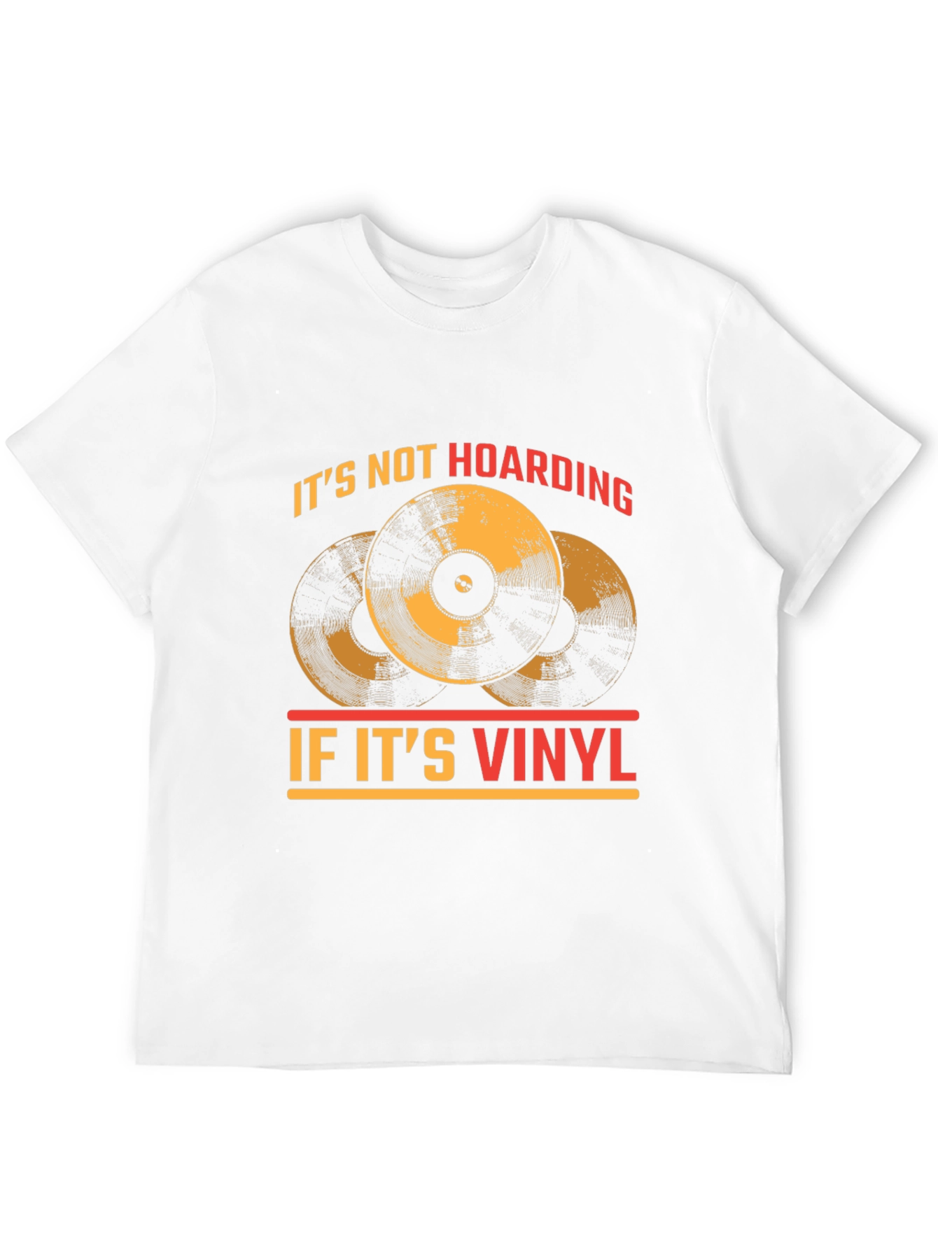 Black Vinyl Record Collector T-Shirt - "It's Not Hoarding!" view 12