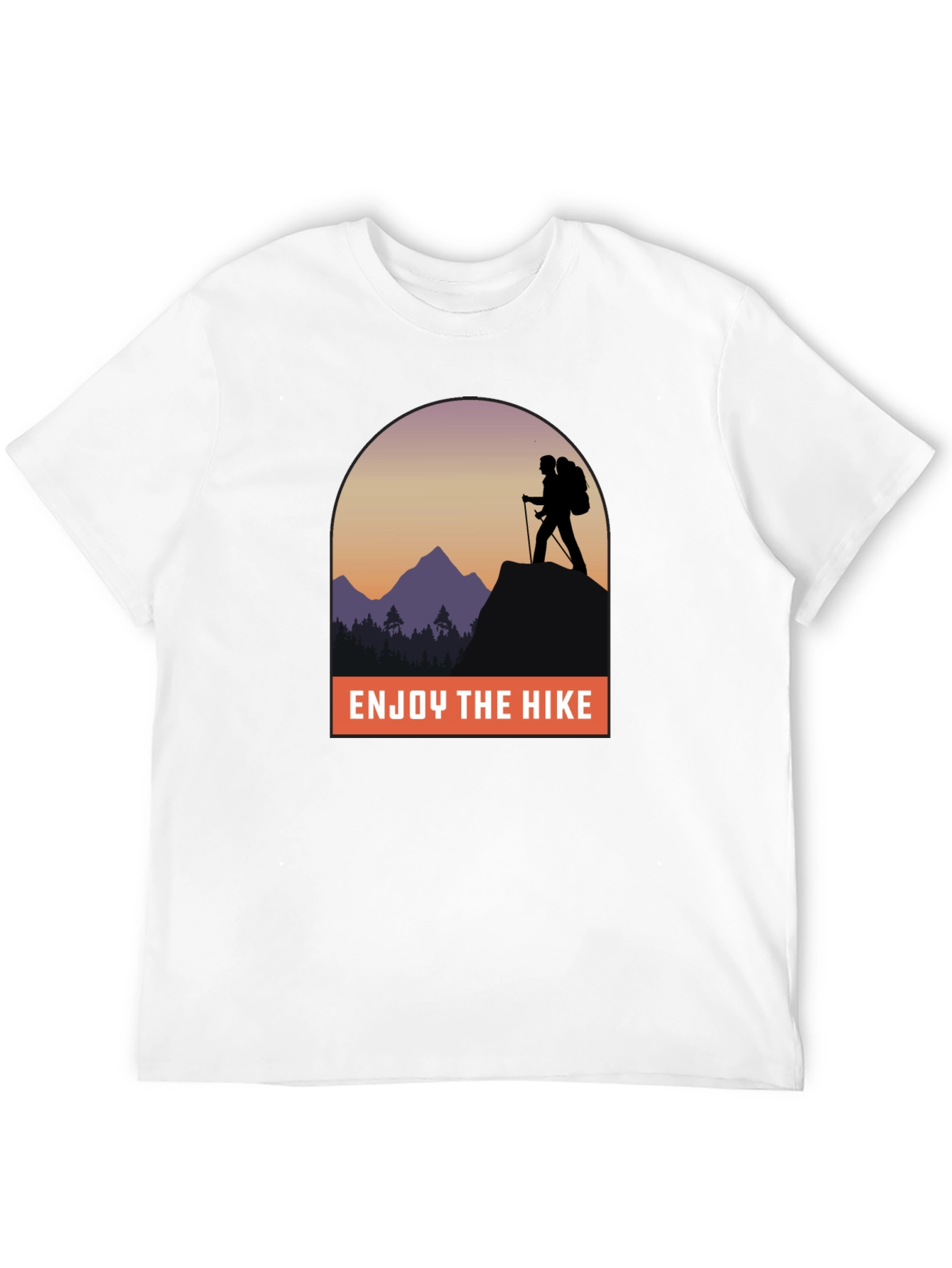 Black Enjoy the Hike Graphic Tee - Adventure Awaits! view 12