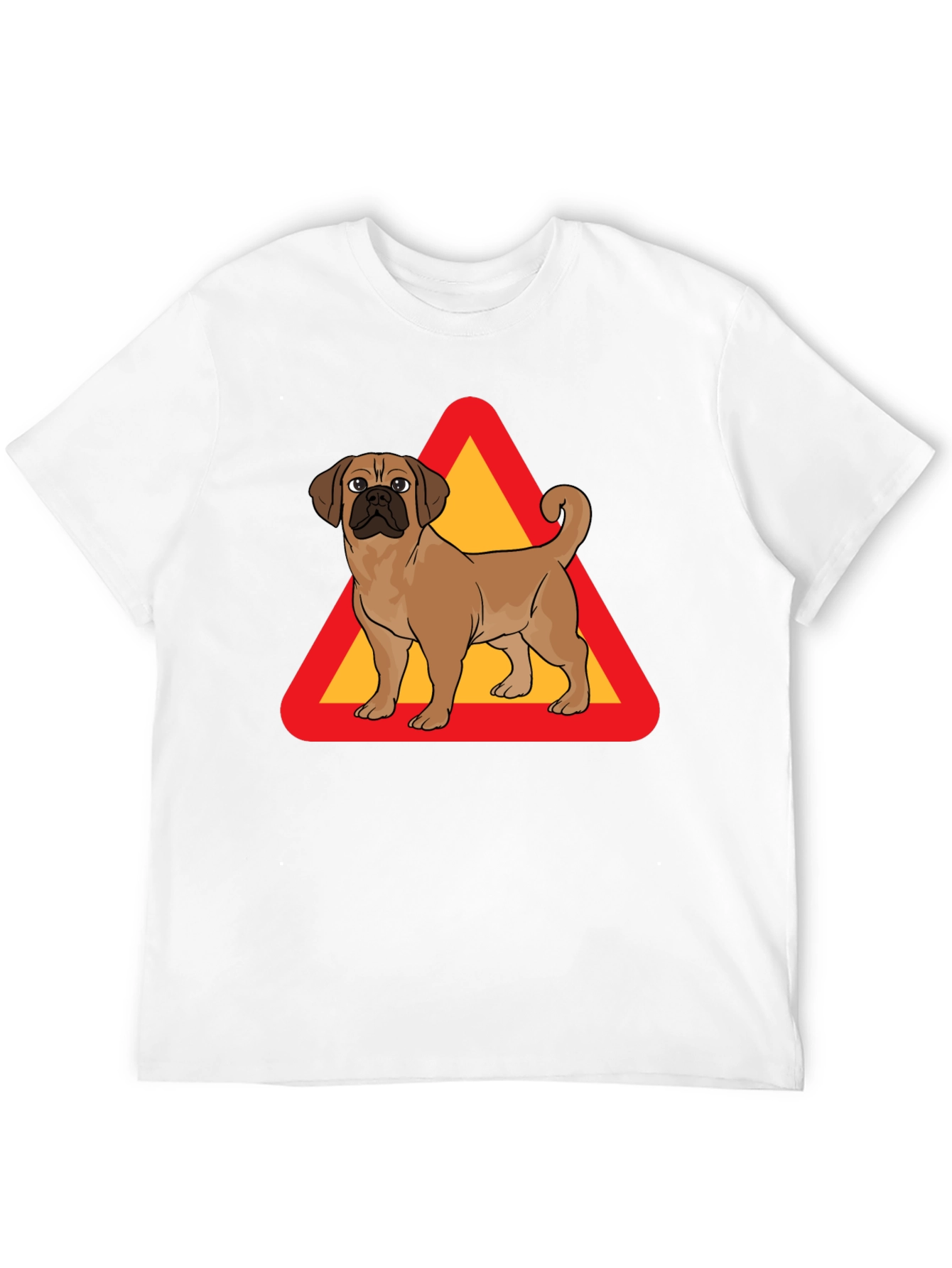 Black Dog Crossing T-Shirt - Novelty Graphic Tee view 12