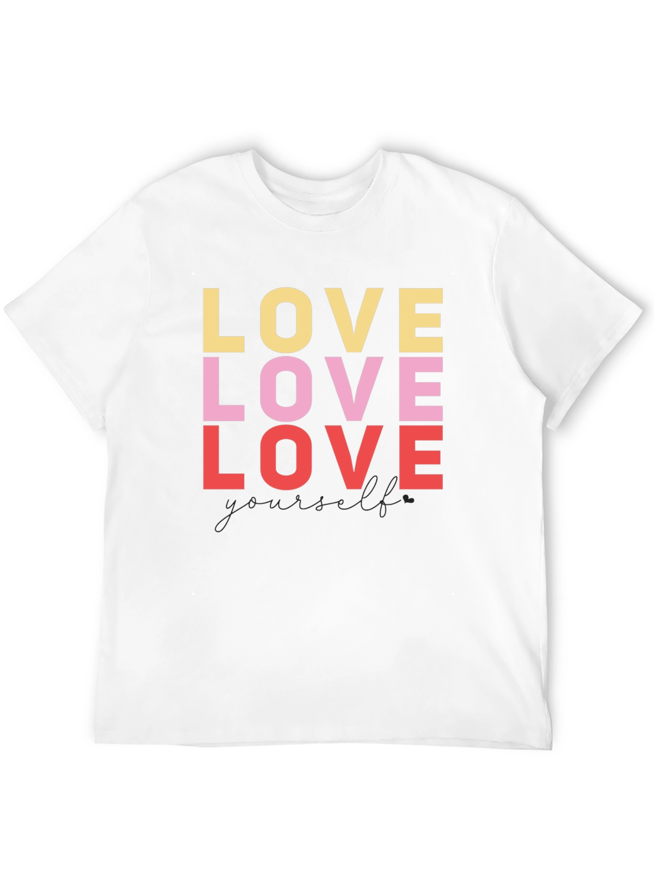 Black Love Yourself Graphic Tee - Black view 12