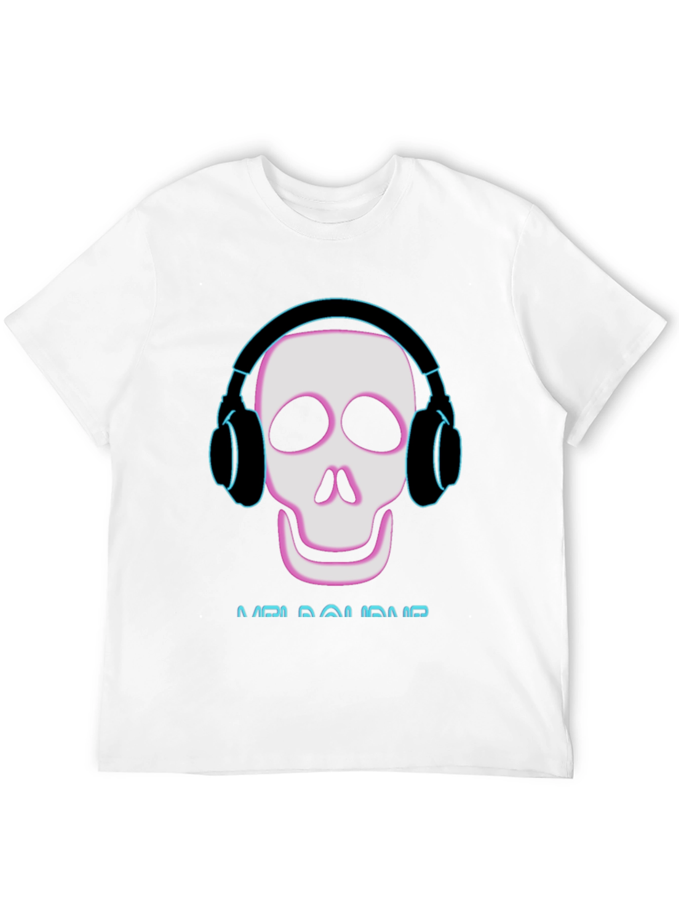 Black Skull Headphones T-Shirt - Music Lover Tee view 12