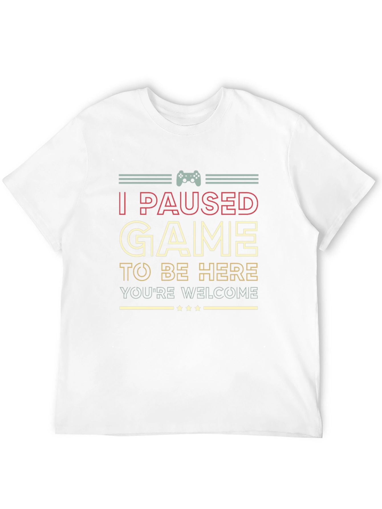 Black I Paused My Game T-Shirt Funny Gamer Tee view 12