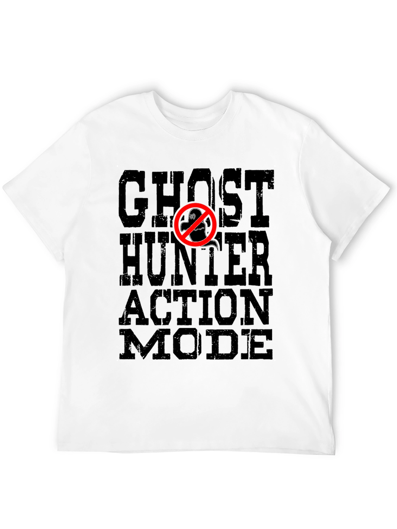 Black Ghost Hunter Action Mode Black T-Shirt view 12