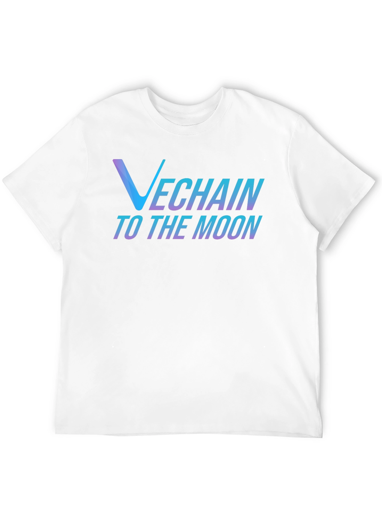 Black VeChain Crypto T-Shirt - To The Moon Design view 12
