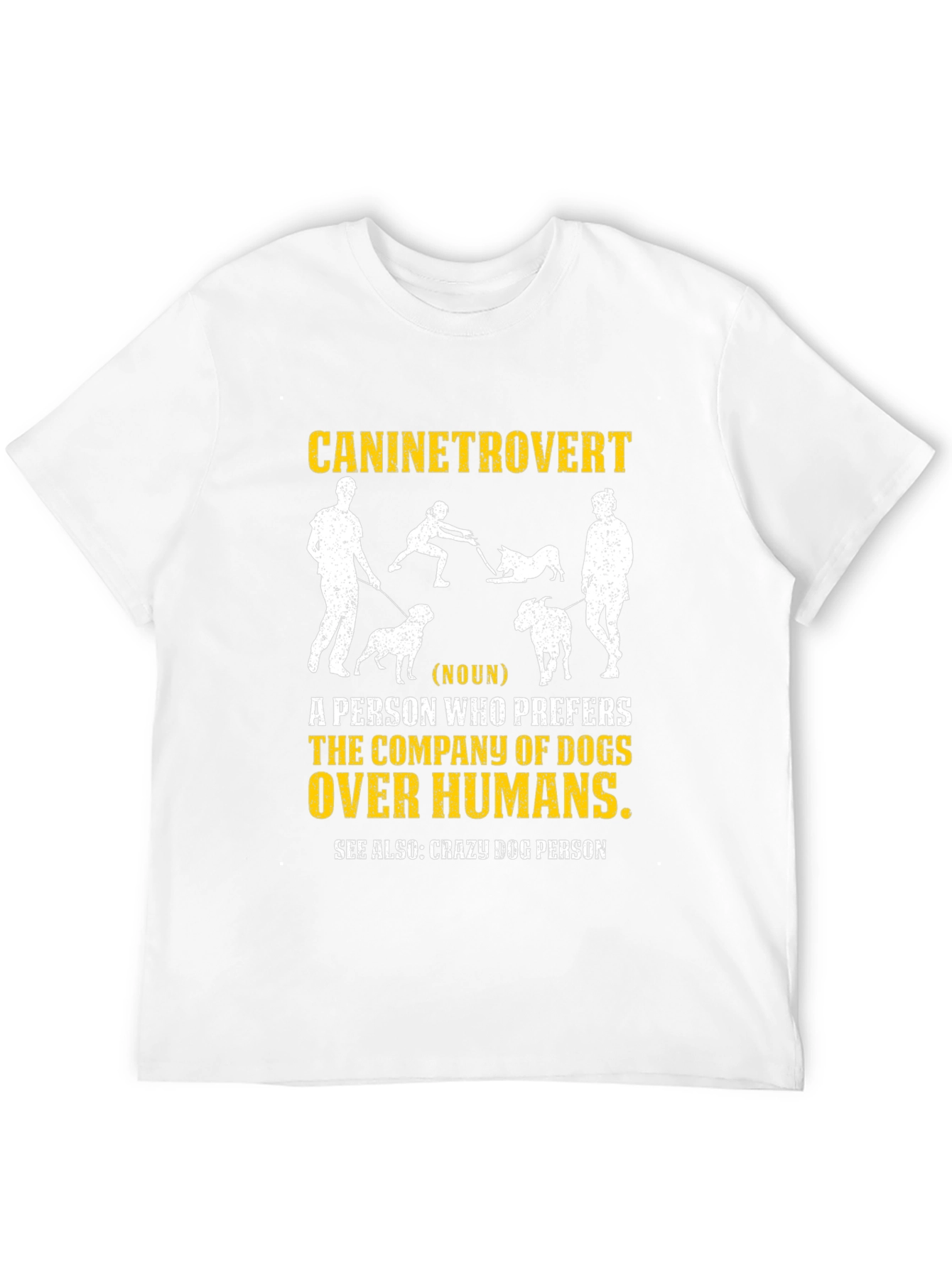 Black Caninetrovert T-Shirt - Dog Lover Apparel view 12