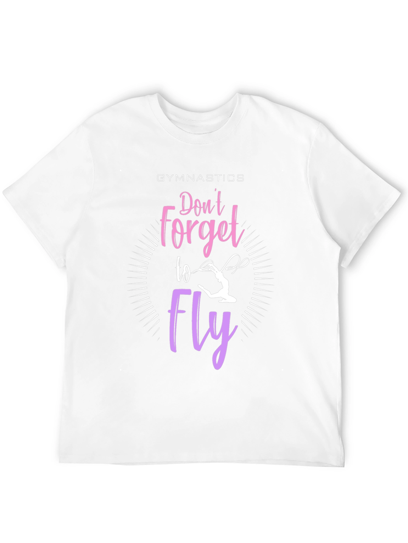 Black Gymnastics 'Don't Forget To Fly' Graphic T-Shirt view 12