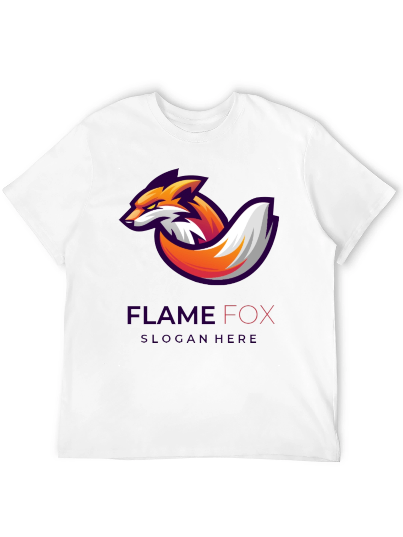 Black Flame Fox Graphic Tee - Cool Design, Soft Cotton Shirt view 12
