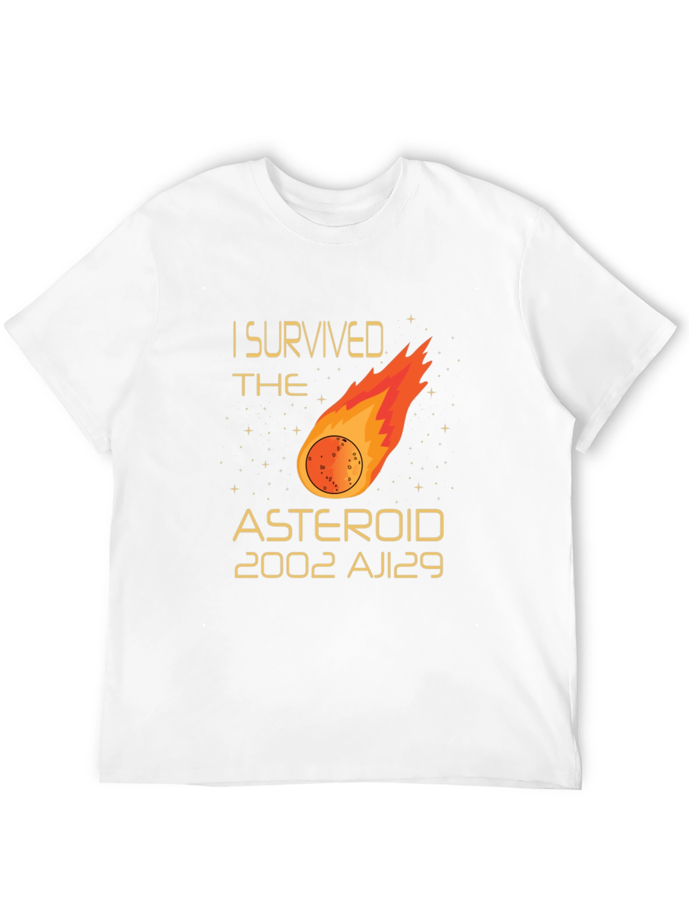 Black I Survived The Asteroid 2002 AJ129 T-Shirt view 12