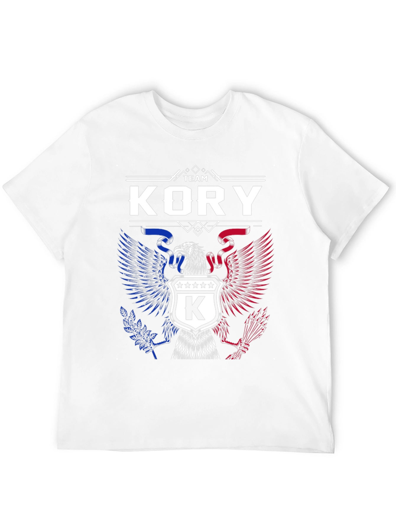 Black Team Kory Patriotic Eagle Graphic T-Shirt view 12