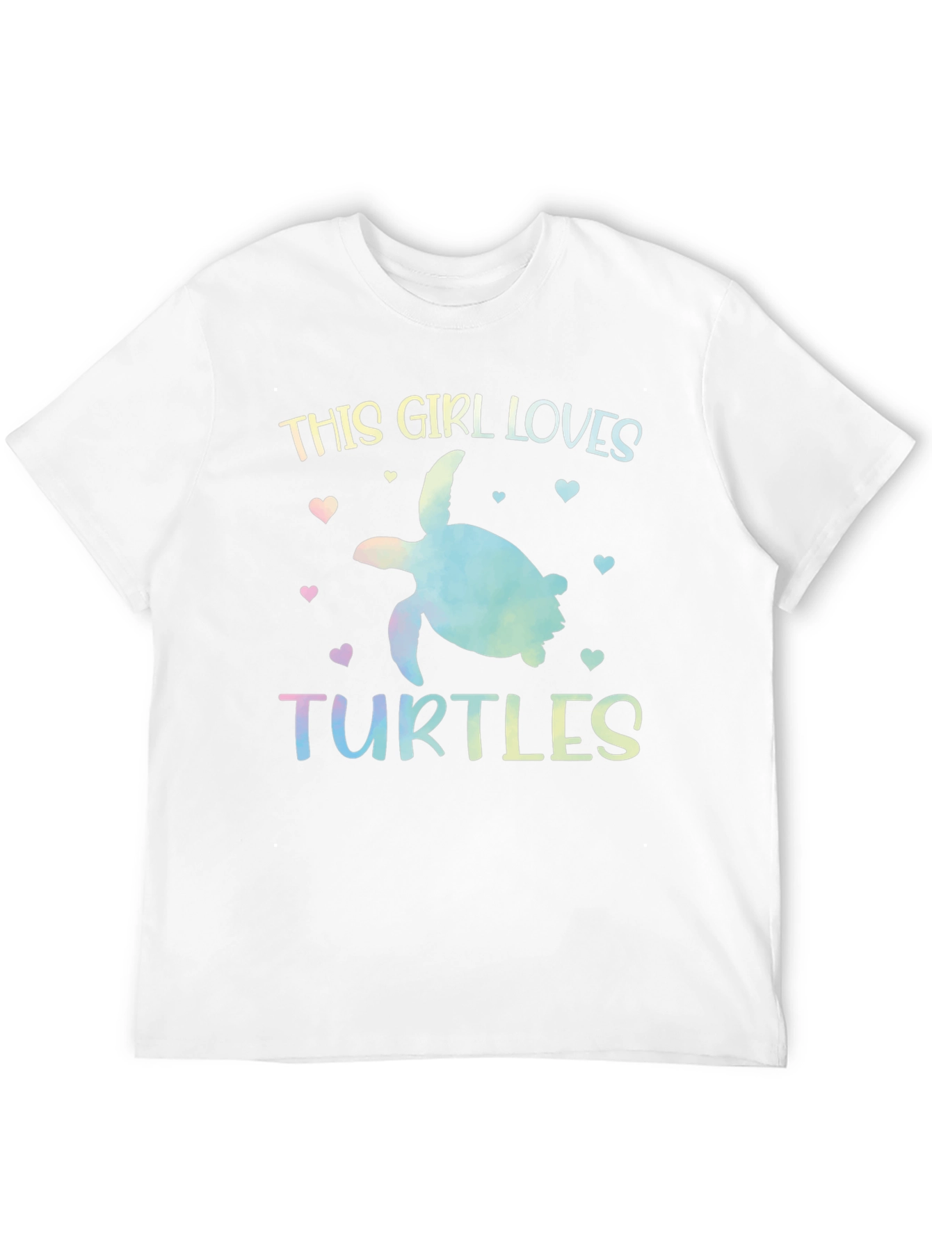 Black This Girl Loves Turtles Graphic T-Shirt view 12