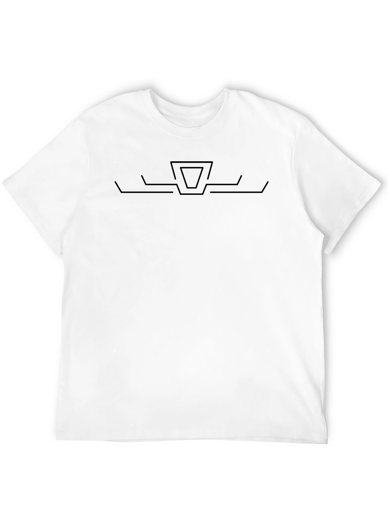 Black Geometric Graphic T-Shirt - Modern Minimalist Tee view 12