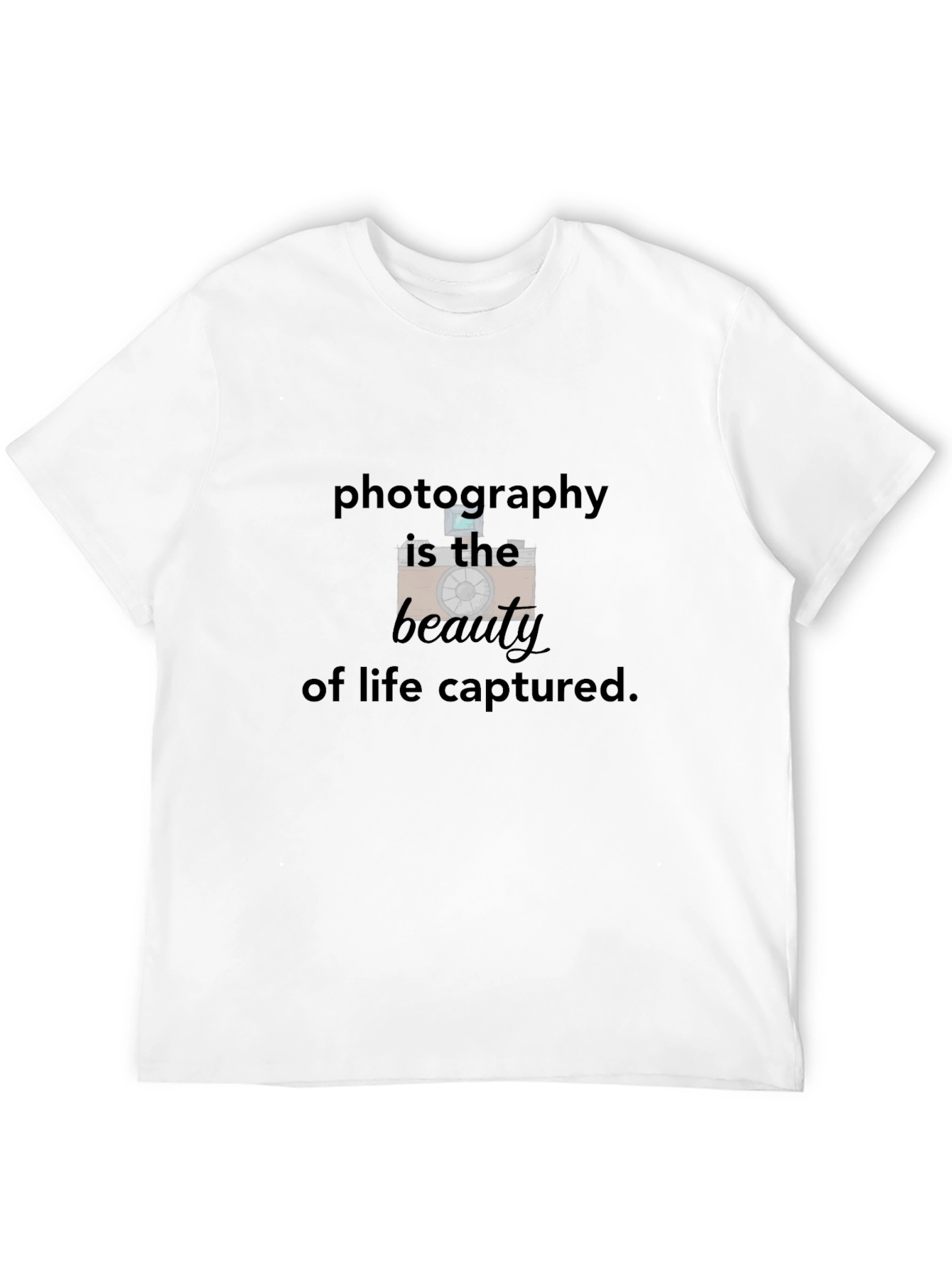 Black Photography Beauty of Life Captured Tee view 12