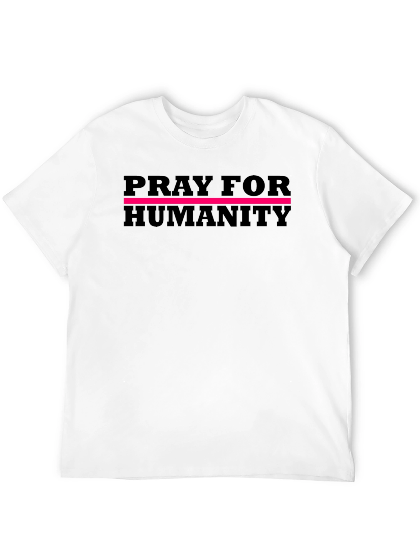 Black Pray For Humanity Graphic T-Shirt - Black view 12