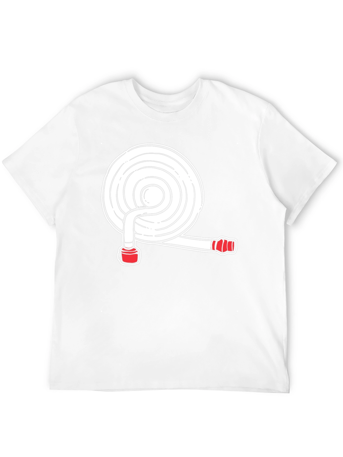 Black Fire Hose Graphic Tee - Black Cotton Blend Shirt view 12