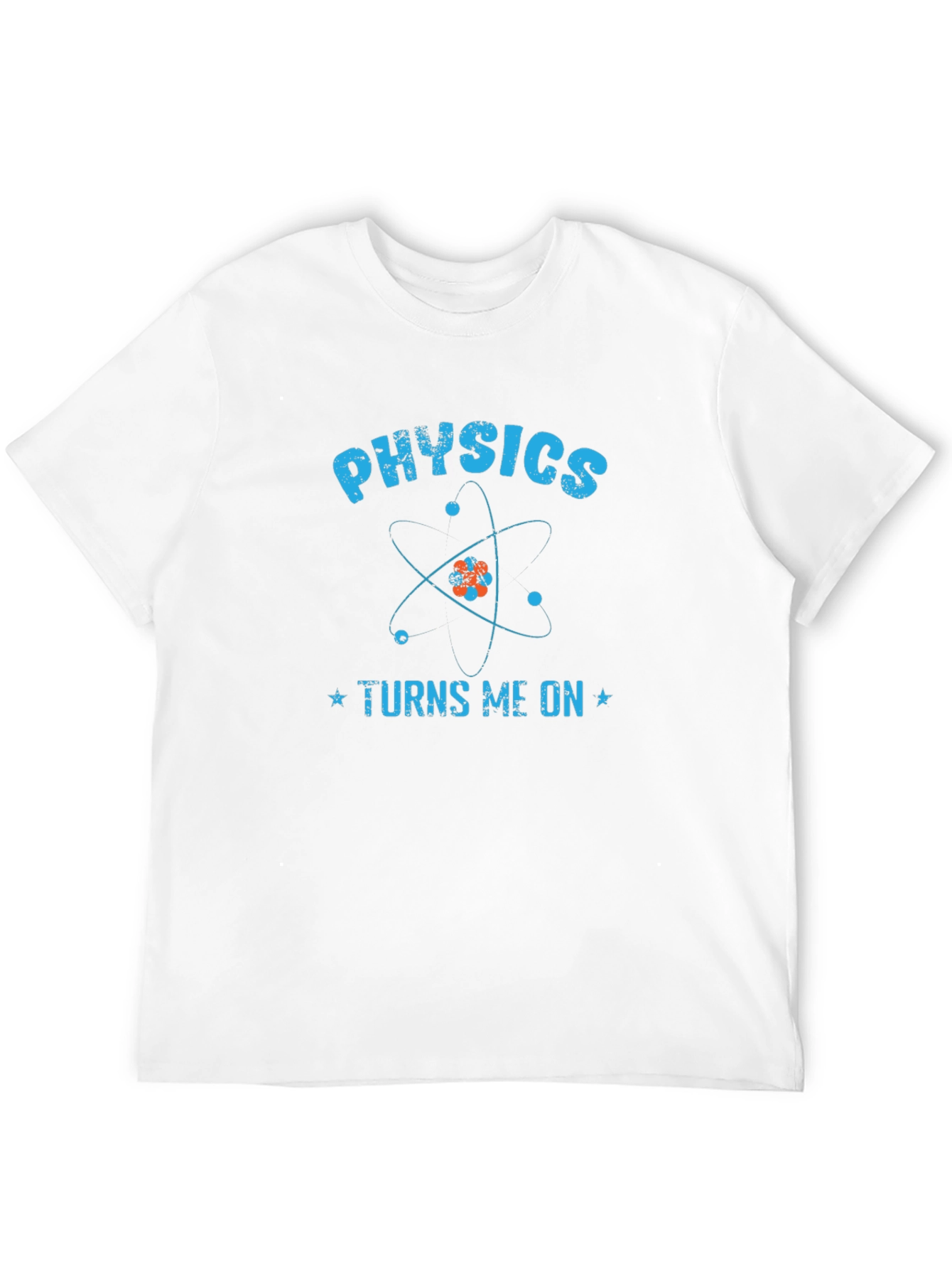 Black Physics Turns Me On Funny Science T-Shirt view 12