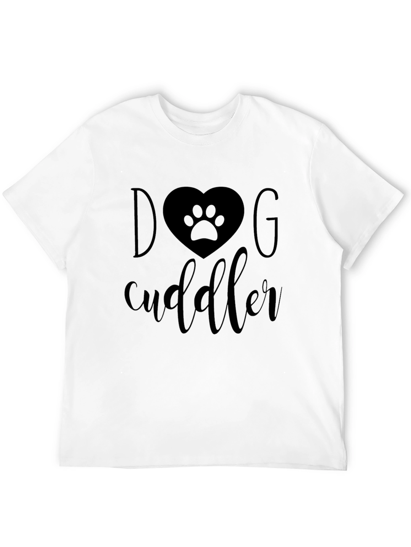 Black Dog Cuddler Graphic T-Shirt - Soft & Comfortable view 12