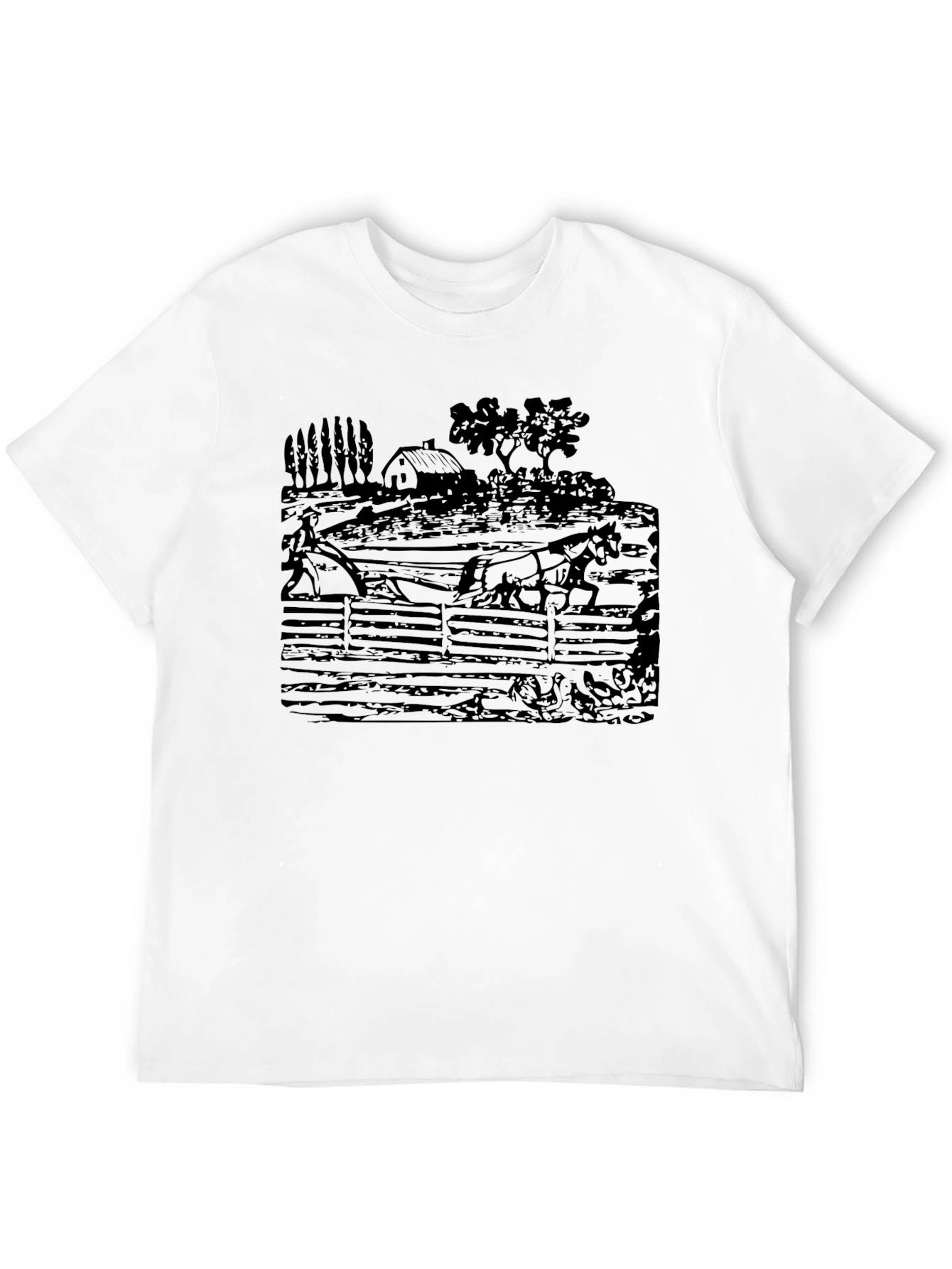 Black Equestrian Black T-Shirt view 12