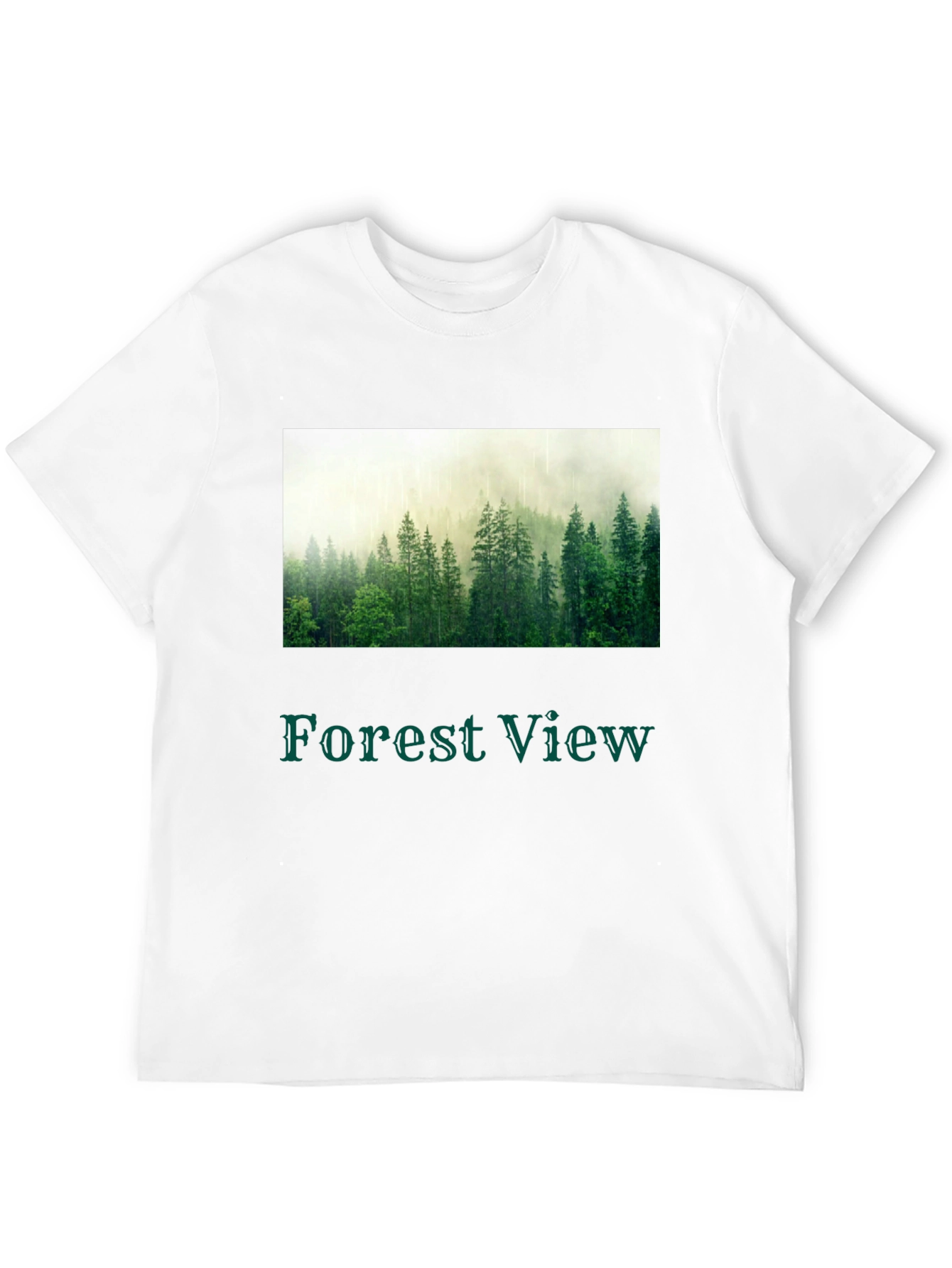 Black Forest View T-Shirt - Nature Inspired Graphic Tee view 12