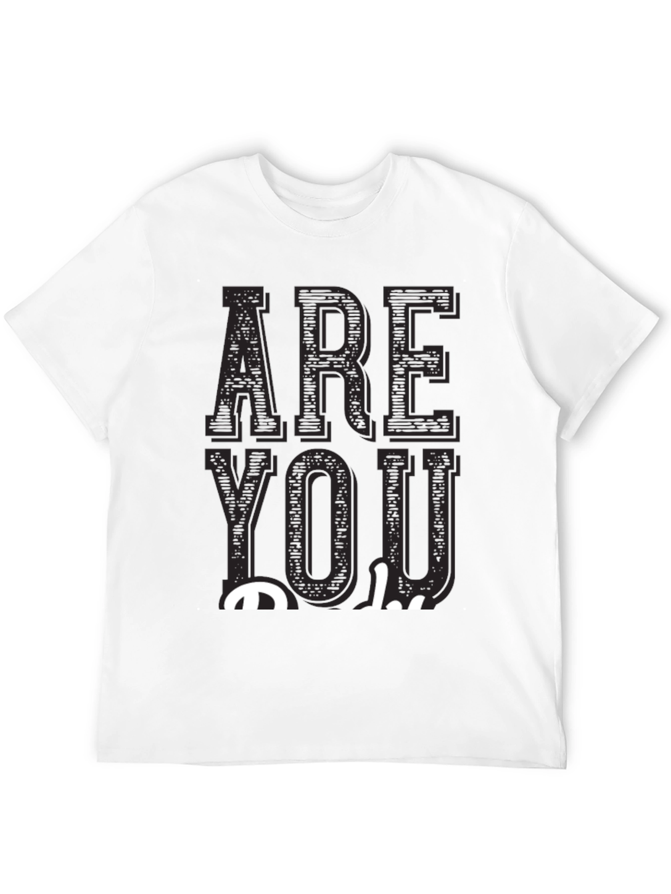 Black Are You Okay? Graphic Tee - Black Casual T-Shirt view 12