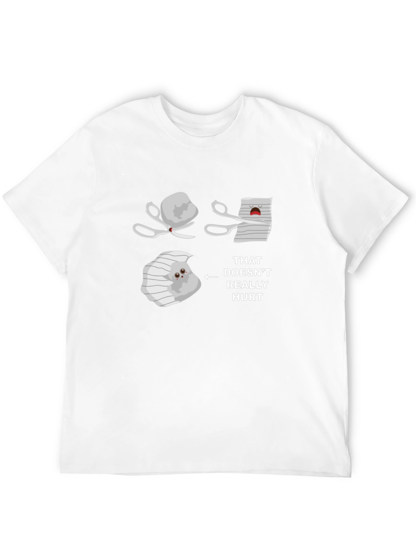 Black Rock Paper Scissors T-Shirt - Funny Graphic Tee view 12