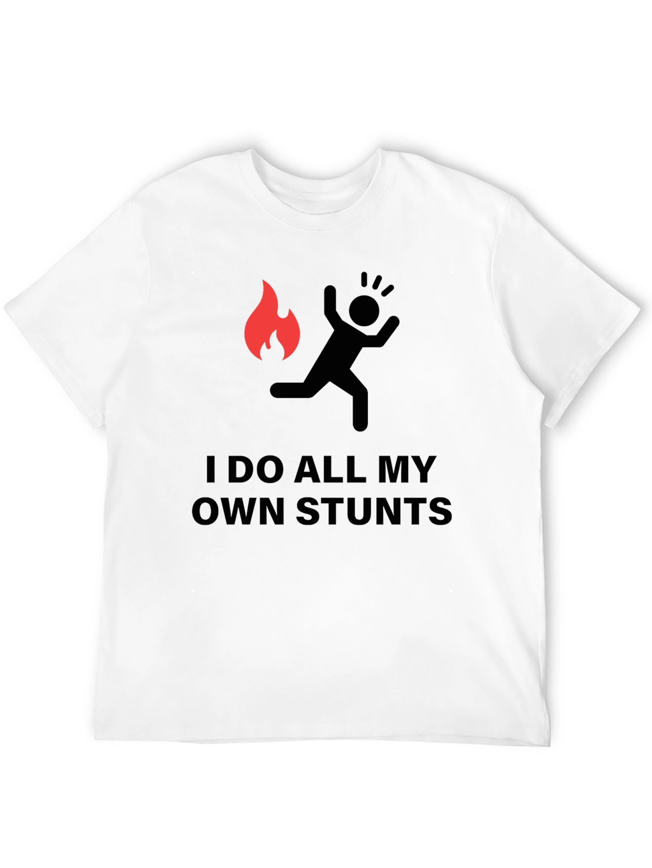 Black I Do All My Own Stunts Graphic Tee - Black view 12