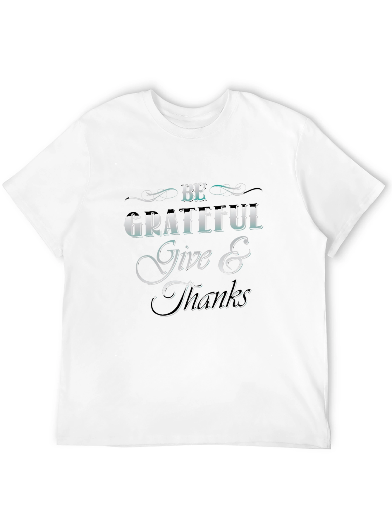 Black Be Grateful Graphic T-Shirt view 12