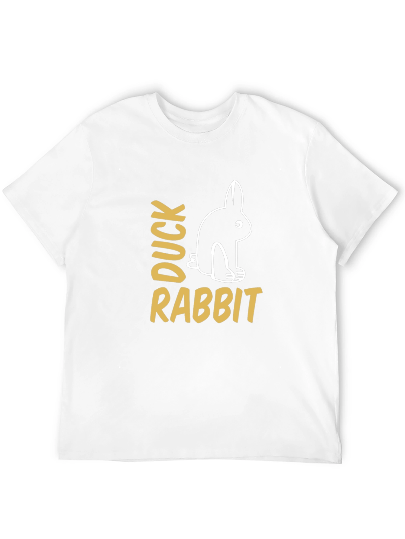 Black Duck Rabbit Optical Illusion Graphic Tee view 12